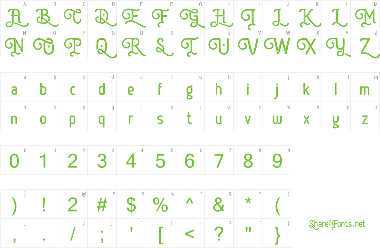 Font Batriysh preview